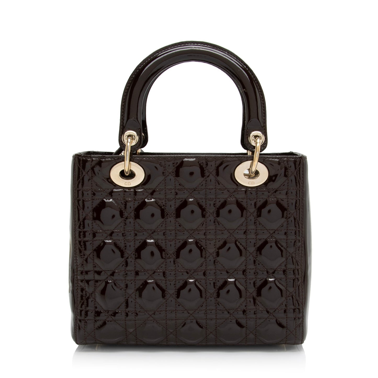 Dior Patent Leather Dior Medium Tote (SHF-c6eBWA)