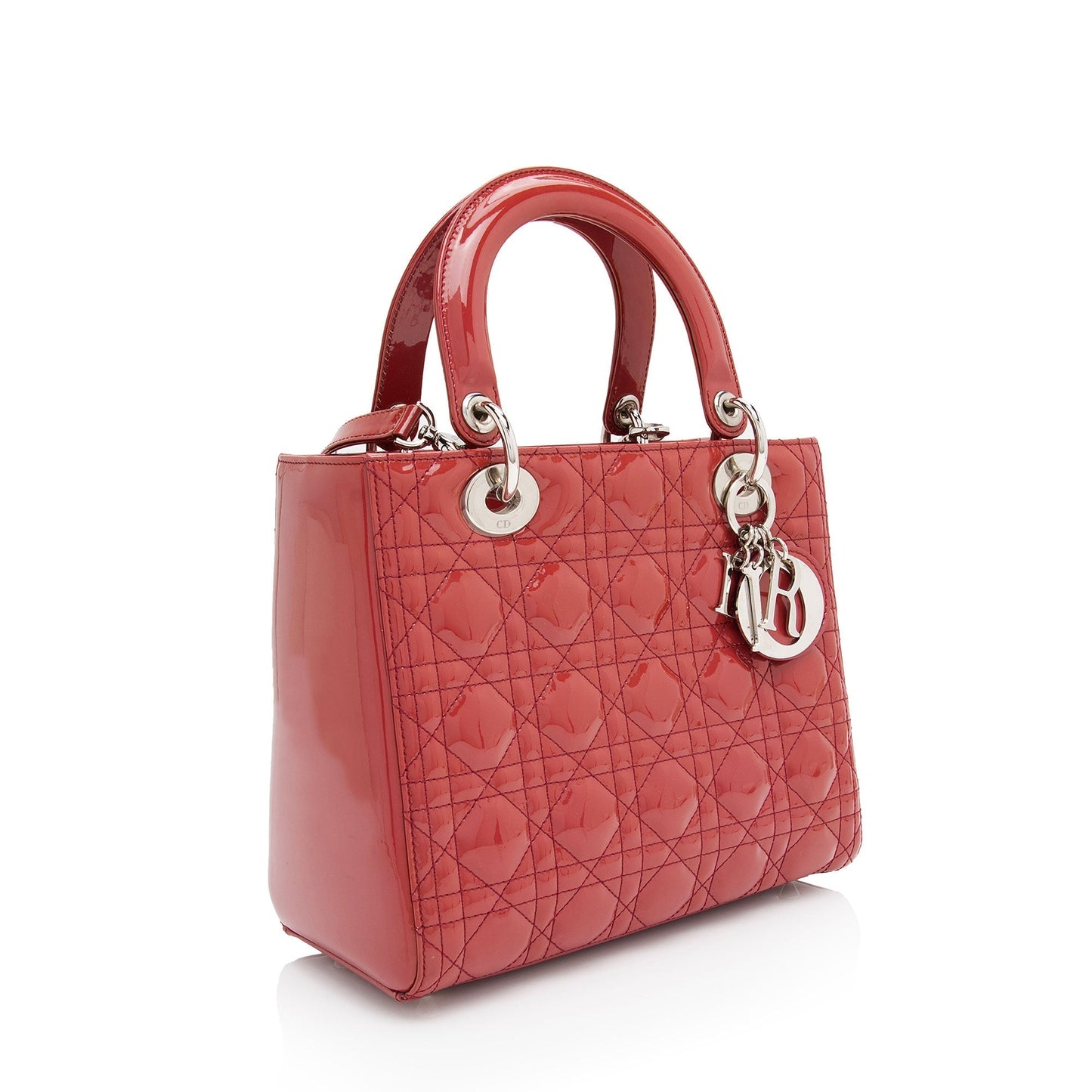 Dior Patent Leather Dior Medium Tote (SHF-9SFjWH)
