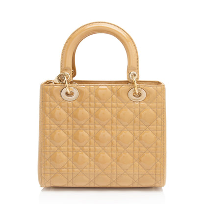 Dior Patent Leather Dior Medium Tote (SHF-8qfooJ)