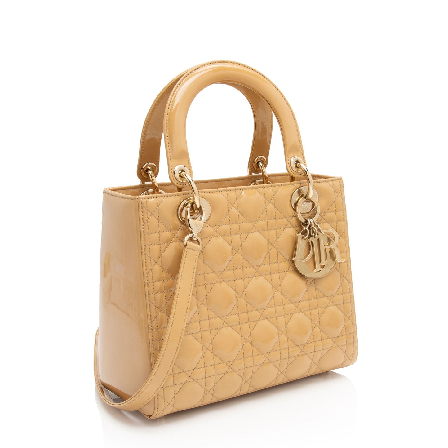 Dior Patent Leather Dior Medium Tote (SHF-8qfooJ)