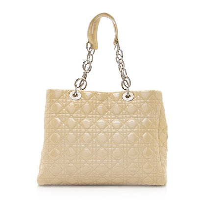 Dior Patent Leather Soft Large Shopping Tote - FINAL (SHF-20104)