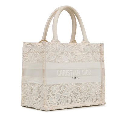 Dior Small D-Lace Embroidery Book Tote
