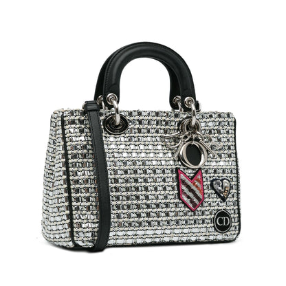 Dior Small Tweed Patch Diorissimo Tote
