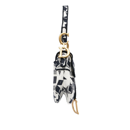 Dior Stars Embroidered Canvas Saddle Bag (SHG-MiPqVc)