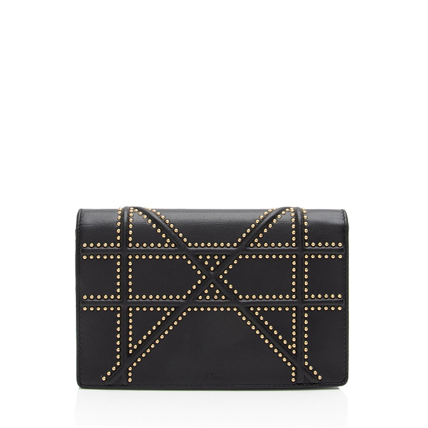 Dior Calfskin Studded Diorama Wallet on Chain Bag