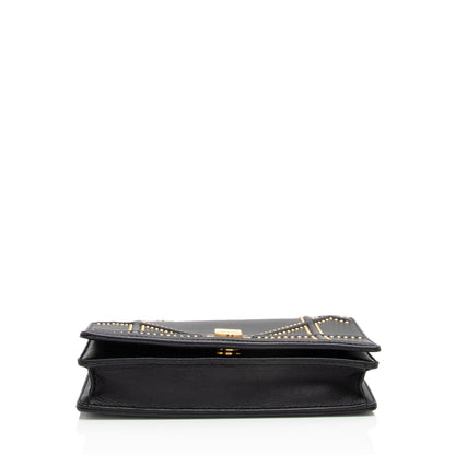 Dior Calfskin Studded Diorama Wallet on Chain Bag