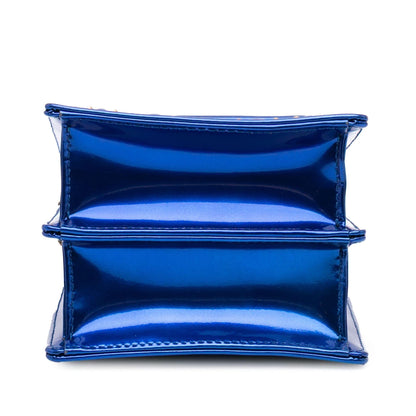 Dior Studded Patent Diorama Vertical Clutch