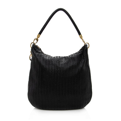 Dior Woven Leather Soft Hobo (SHF-17157)