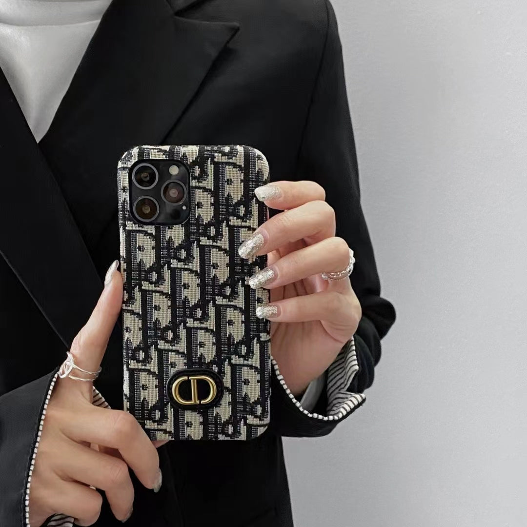 Dior Design Phone Case for 11 12 13 14 Pro Max Plus