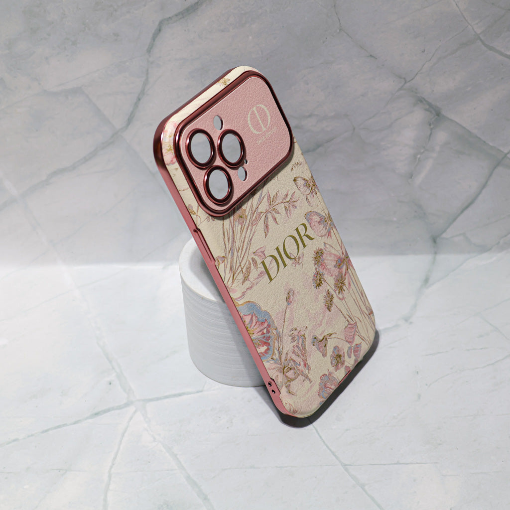 Dior Case Flower Style for iPhone 13 14 15 16 / Pro / Pro Max