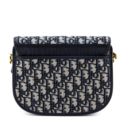 Dior Blue Oblique Jacquard Medium Bobby Flap Bag