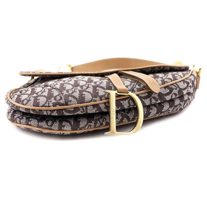 Dior Brown Monogram Saddle Bag
