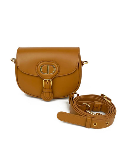 Dior Bobby Leather Crossbody Brown
