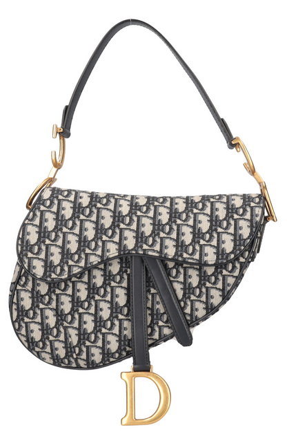 Dior Saddle Oblique Blue Crossbody Style 11