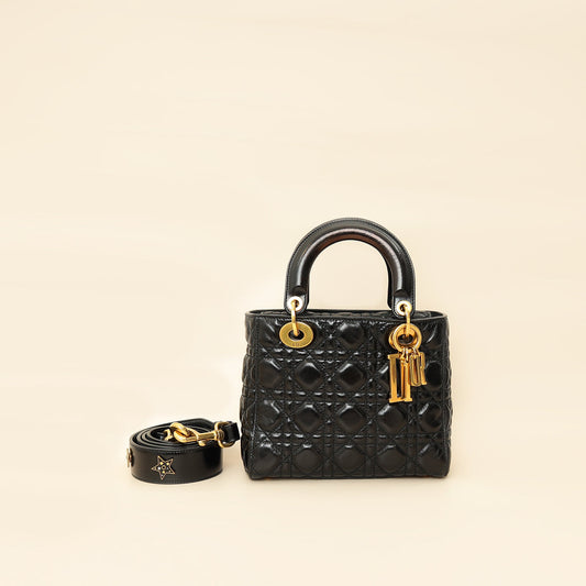 Christian Dior Black Lady Dior Small My Abcdior Bag