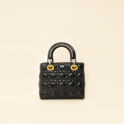 Christian Dior Black Lady Dior Small My Abcdior Bag