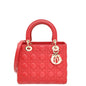 Dior Lady Dior Leather Handbag Style 55