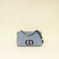 Christian Dior Blue Denim Macrocannage Medium Caro Bag