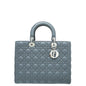 Christian Dior Grey Lady Dior Large Bag
