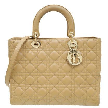 Dior Lady Dior Leather Handbag Style 64