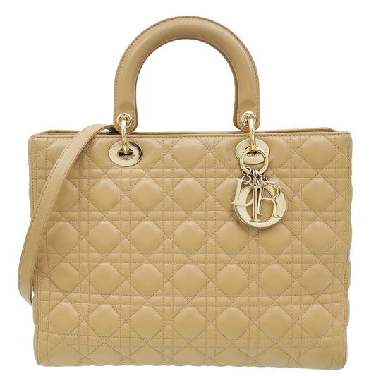 Dior Lady Dior Leather Handbag Style 64