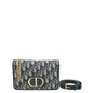Christian Dior Navy Blue 30 Montaigne Oblique 2 Way Chain Pouch