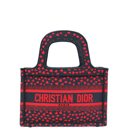 Christian Dior Bicolor I Love Paris Mini Book Tote Bag
