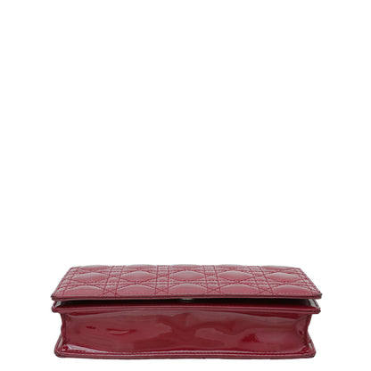 Christian Dior Cherry Lady Dior Chain Pouch