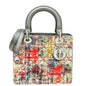 Christian Dior Multicolor Tweed Wool Lady Dior Medium Bag