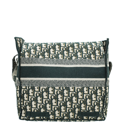Christian Dior Vert Green Oblique Diorcamp Messenger Bag