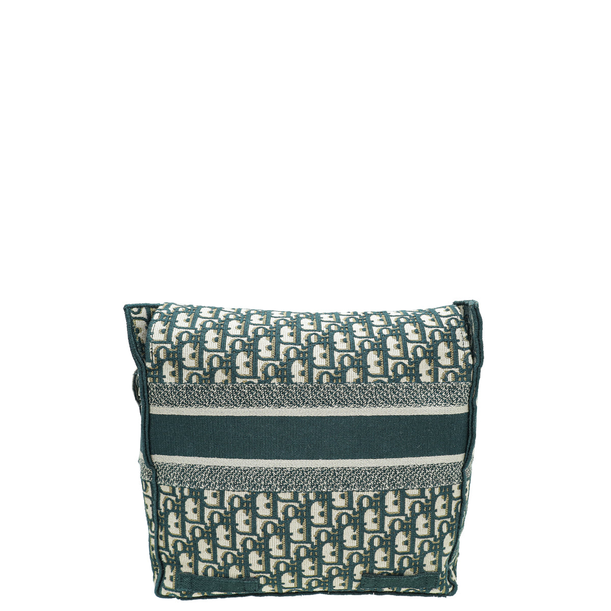 Christian Dior Vert Green Oblique Diorcamp Jacquard Messenger Bag