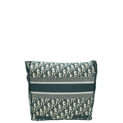 Christian Dior Vert Green Oblique Diorcamp Jacquard Messenger Bag