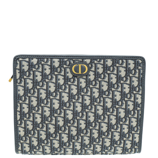 Dior 30 Montaigne Oblique Blue Shoulder Bag Style 7