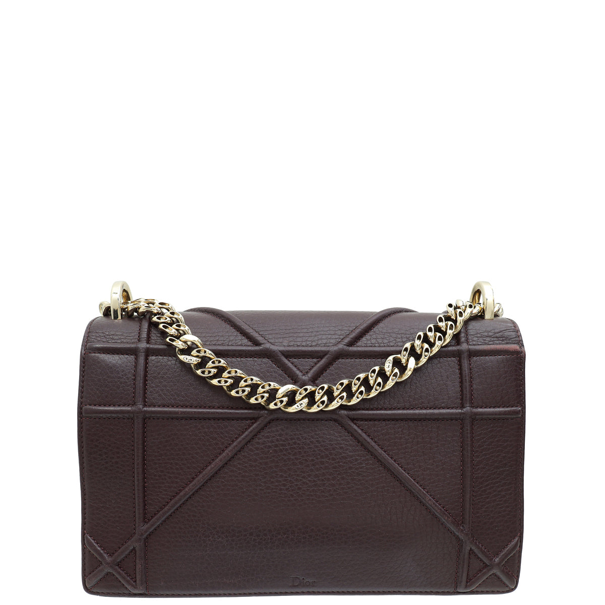 Dior Diorama Burgundy Shoulder Bag