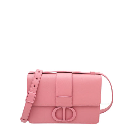 Christian Dior Black 30 Montaigne Ultra Matte Strap Medium Bag