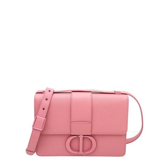 Christian Dior Black 30 Montaigne Ultra Matte Strap Medium Bag