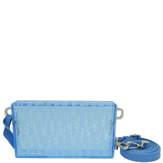 Christian Dior Blue X Rimowa Plexiglass Pouch Bag For Men