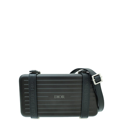 Christian Dior Black X Rimowa Personal Clutch Crossbody Bag