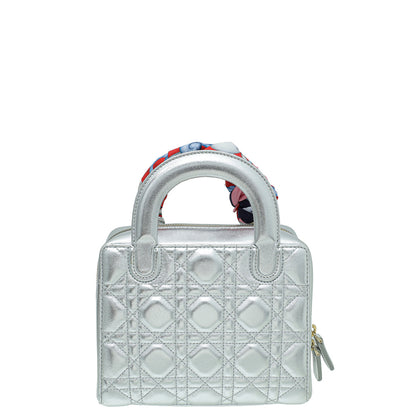 Dior Luxury Leather Handbag Silver