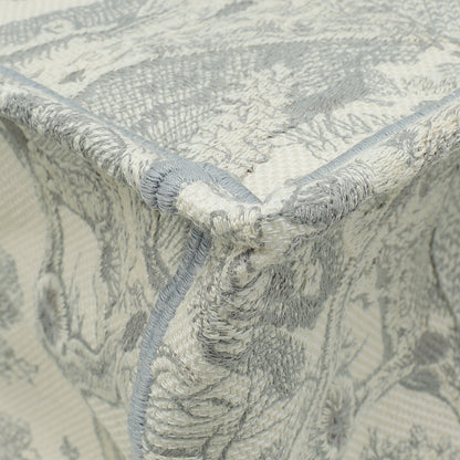 Christian Dior Grey Toile De Jouy Book Tote Medium Bag
