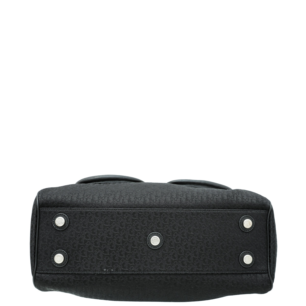 Christian Dior Black Monogram My Dior Frame Pocket Satchel Bag