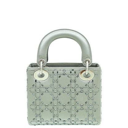 Dior Lady Dior Cannage Grey Handbag