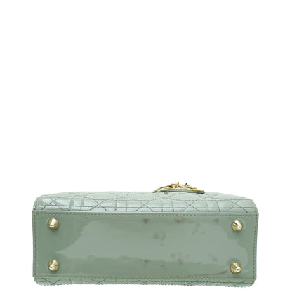 Christian Dior Grey Lady Dior Small Bag