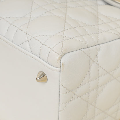 Christian Dior Ghost White Lady Dior Medium Bag