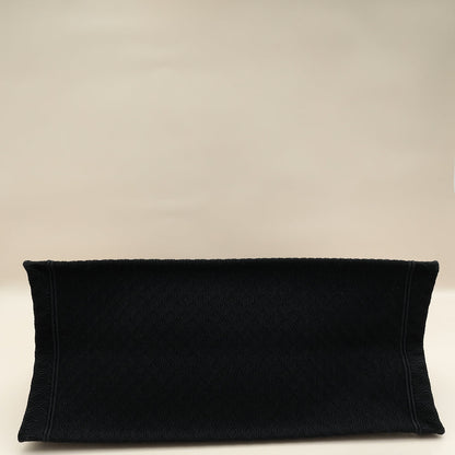 Christian Dior Black Mesh Embroidered Large Book Tote Large Bag
