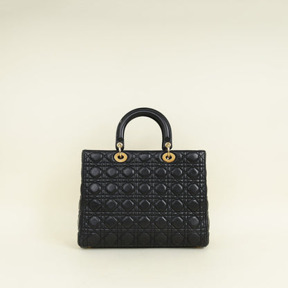 Dior Lady Dior Leather Handbag Style 94