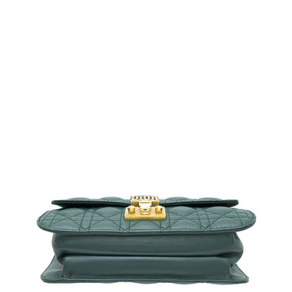 Christian Dior Emerald Green Dioraddict Flap Small Bag