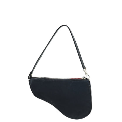 Christian Dior Bicolor Ltd Ed Flower Sequins Saddle Bag