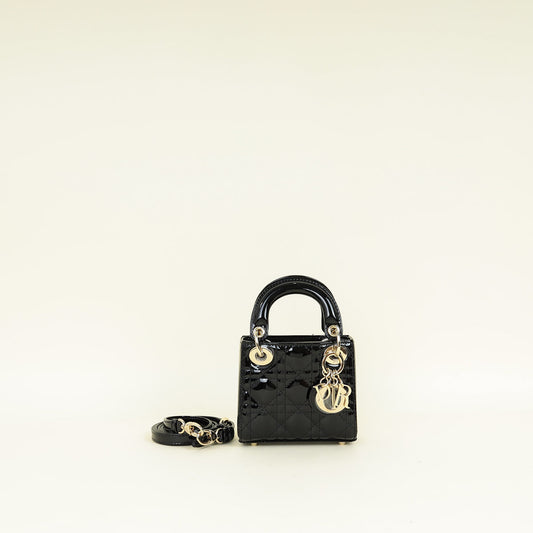 Dior Lady Dior Leather Handbag Style 114