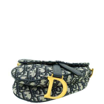 Dior Saddle Oblique Blue Crossbody Style 5